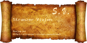 Straszer Vivien névjegykártya